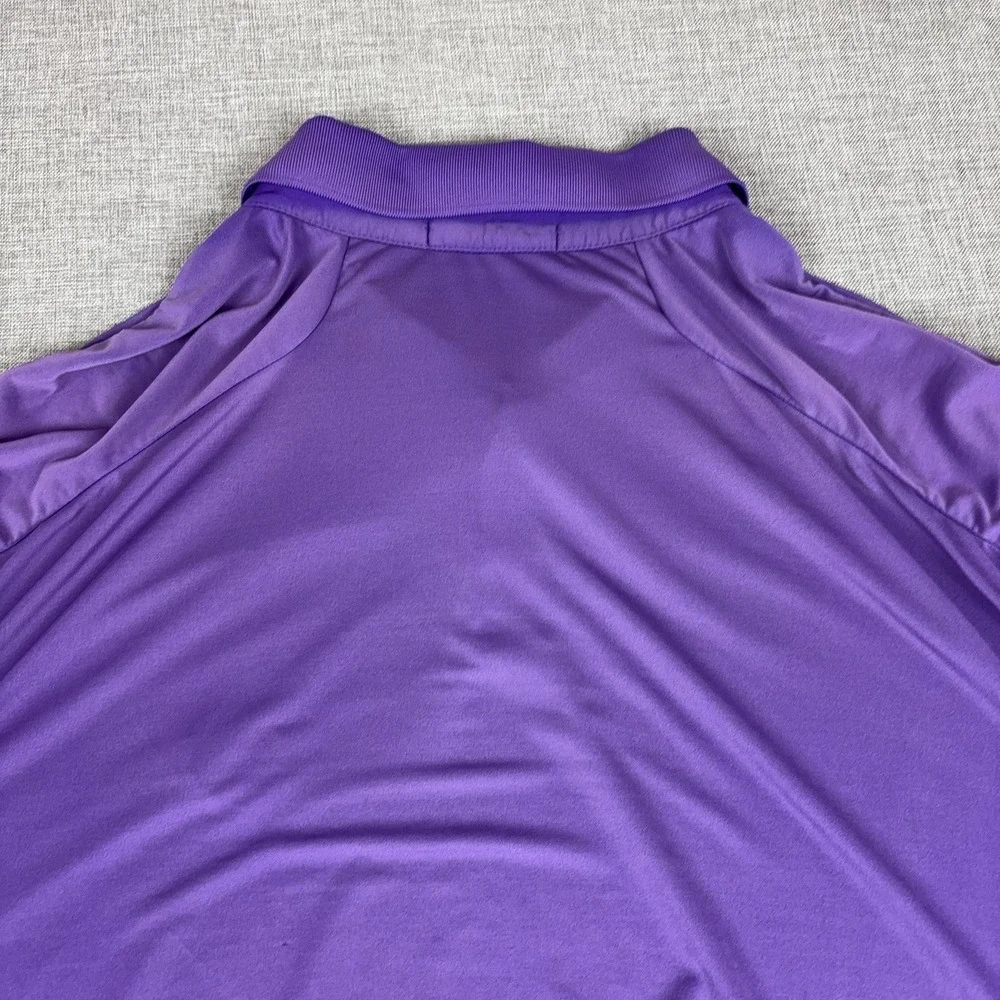 RLX Ralph Lauren Polo Shirt Mens XL Purple Seminole Golf Short Sleeve Logo